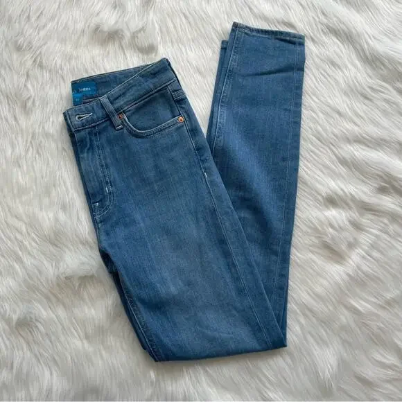 M.i.h. Jeans Bridge Denim High Rise Skinny Medium Wash Stretch Size 25 - Picture 1 of 5